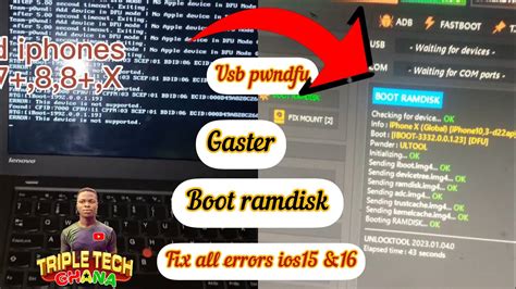 UPDATE. Enter pwndfu with usb for windows. Fix all errors for unlock ...