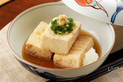 揚げ出し豆腐の献立（副菜：たたききゅうりの即席漬け、汁物：夏野菜のふわたま彩りみそ汁）｜献立・メニュー｜【味の素パーク】たべる楽しさを、もっと。