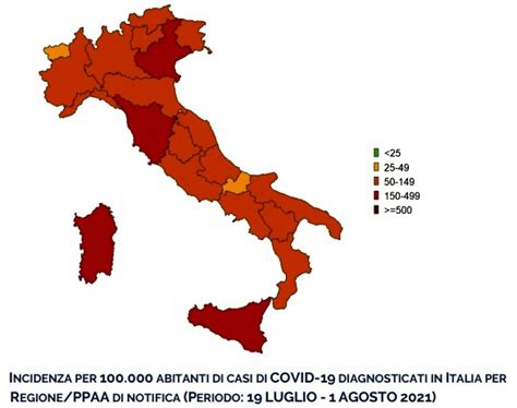 Coronavirus Il Bollettino Di Oggi Lunedì 9 Agosto 4200 Nuovi Casi E