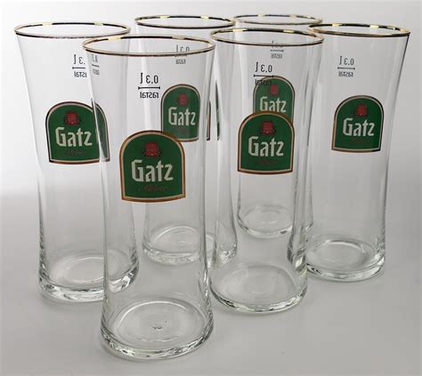 X Gatz Altbier Glas Becher Gatzweiler Brauerei Biergl Ser L