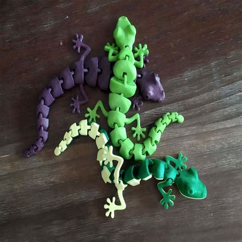 Free Stl File Articulated Lizard V2 🦎・3d Printing Template To Download