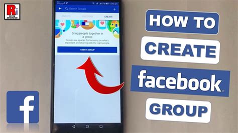 HOW TO CREATE A FACEBOOK GROUP FROM ANDROID DEVICE YouTube