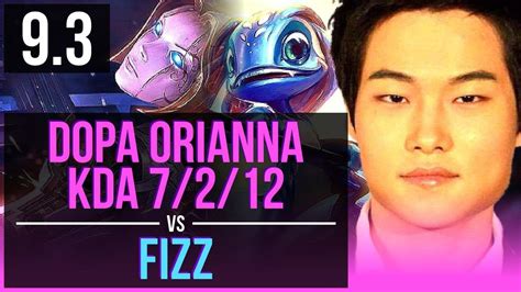 Dopa Orianna Vs Fizz Mid Kda Winrate Korea Diamond