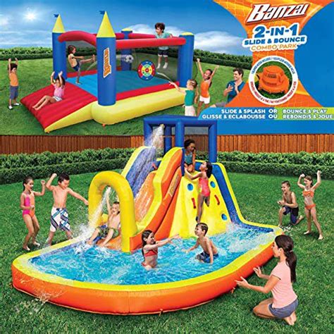 Inflatable Water Slide And Bounce House Combo Pack Huge Kids Pool