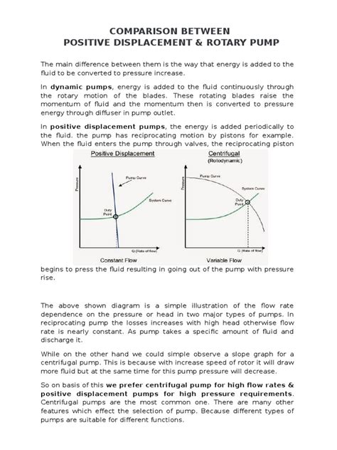 positive displacement vs centrifugal pump | Pump | Viscosity