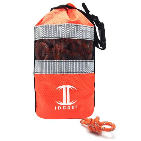 IDGGDI Throw Bag For Water Rescue 70ft Reflective Rope For Kayaking