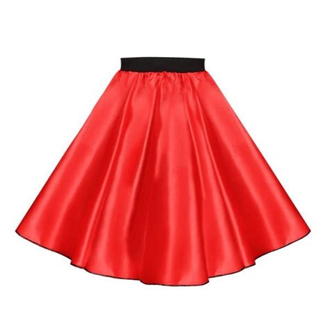 Inspired Costume Ic272 Satin 50s Rock N Roll Skirt Skirts 50s Rock