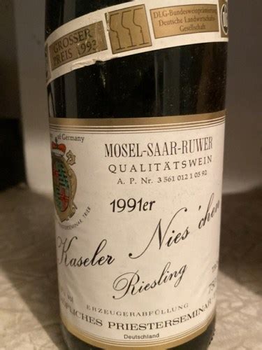 Bischöfliche Weingüter Trier Kaseler Nies Chen Riesling Vivino US