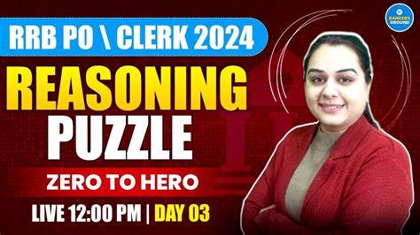 Rrb Po Rrb Clerk Puzzle Reasoning Day Puzzle For Bank