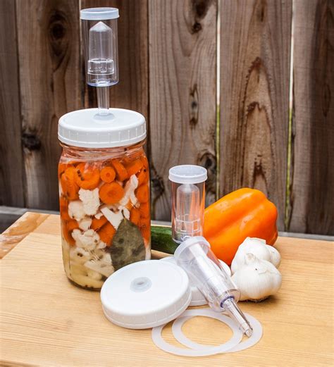 Ferment N Joy Fermenting Lid Kit With Airlocks For Wide Mouth Mason