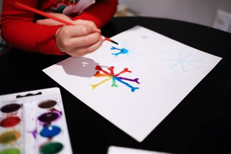 Salt Snowflake Painting – Busy Little Izzy