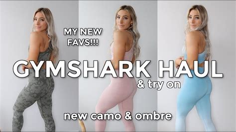 Gymshark Try On Haul New Adapt Collection 2021 Camo And Ombre Seamless