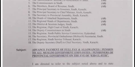 Govt And Pension Employees Get Advance Salary Of Eid Ul Fitr 2024