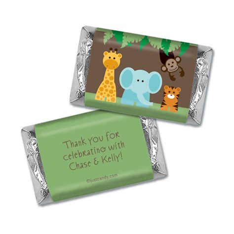 Baby Shower | Personalized HERSHEY'S MINIATURES Wrappers | Jungle ...