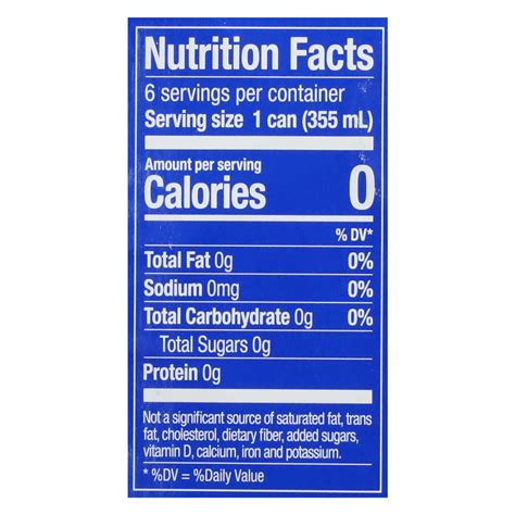 Zevia Soda Zero Sugar Cola Nutrition Facts