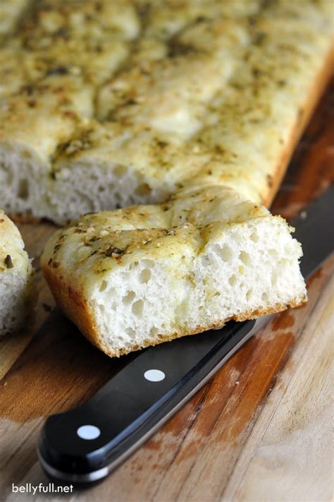 Easy No Knead Focaccia With Pesto