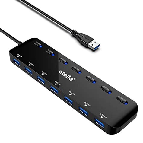 Atolla Divisor De Concentrador Usb 30 De 7 Puertos Extensor Usb