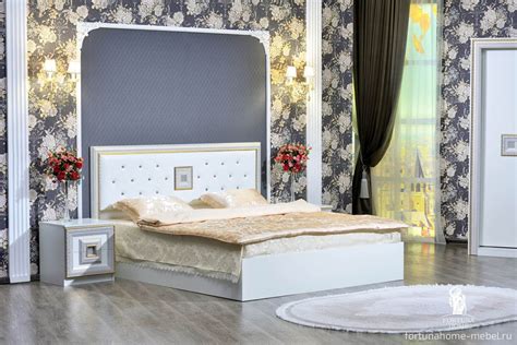 Спальный гарнитур Богемия, 3 створки, белый – Fortuna Home
