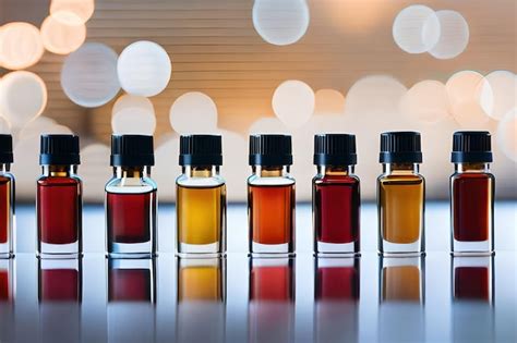 Diferentes Tipos De Perfumes En Una Mesa Foto Premium