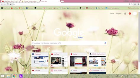 Flowery Purple Chrome Theme Themebeta