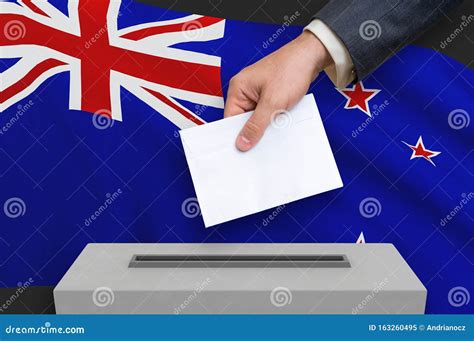 Election In New Zealand Voting At The Ballot Box Stock Image Image