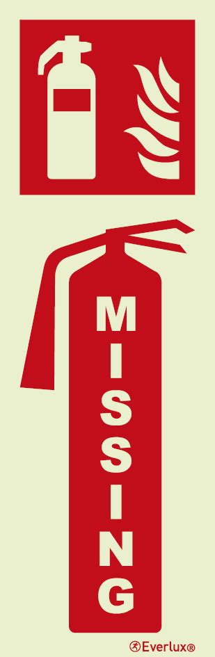 Missing Fire Extinguisher Sign Impa S Fire Fighting