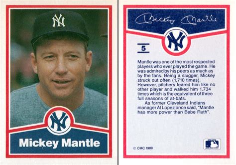 Mickey Mantle Baseball Card Kit