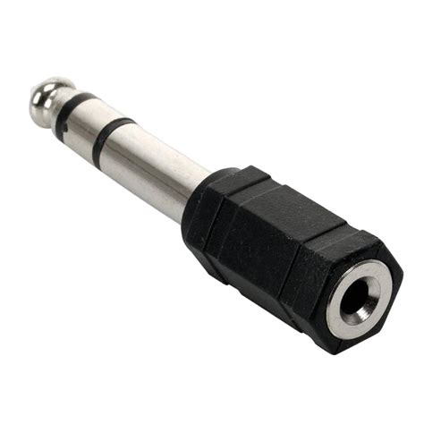 ADAPTADOR PLUG 6 3 MM ESTEREO A JACK 3 5 MM ESTEREO Electronica Plett