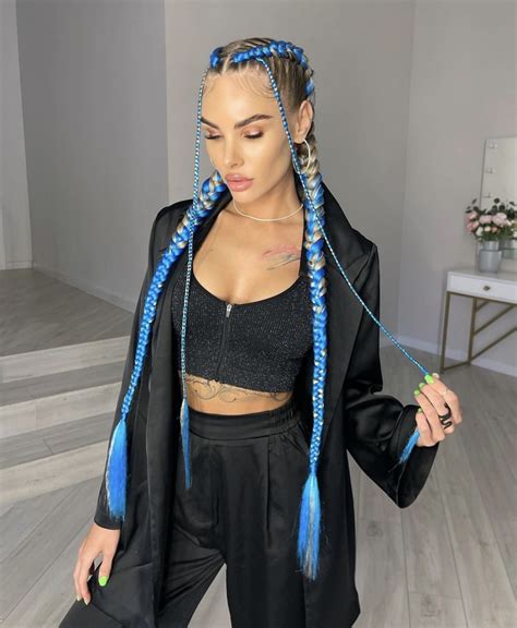 Blue Vibes Wanderlust Jet Set Babe Synthetic Braid Wig Slaylebrity