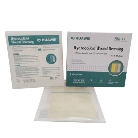 Medical Advanced Sterile Surgical Disposable Waterproof Hydrocolloid Wound Dressing For Burn