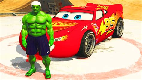 Hulk De Marvel Comics Relâmpago Mcqueen Disney Pixar Carros 2 Youtube