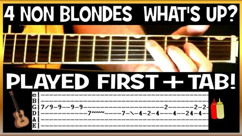 4 Non Blondes Whats Up Guitar Chords Lesson And Tab Tutorial Youtube