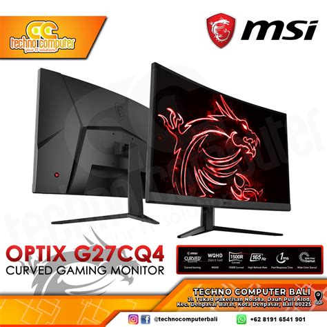 MSI OPTIX G27CQ4 Curved Gaming Monitor 27 Inch WQHD 2560 X 1440