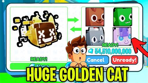 I Traded A Full Team Of GOLDEN HUGE HACKED CAT In Pet Simulator YouTube