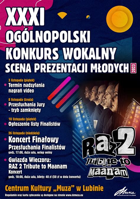 XXXI Ogólnopolski Konkurs Wokalny SCENA PREZENTACJI MŁODYCH e