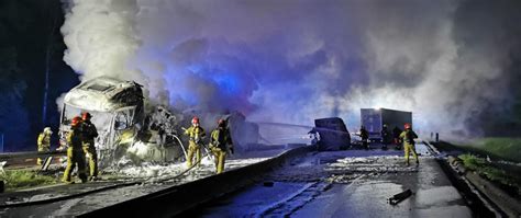 Tragiczny wypadek i pożar na remontowanym odcinku A4 Komenda