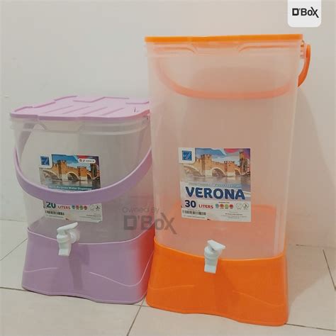 Jual D BOX Dispenser Air Verona 30 Liter BPA FREE Kotak Penyimpanan