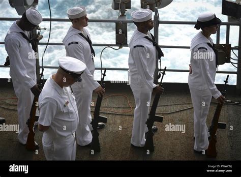 SURIGAO STRAIT July 3 2017 Sailors Assigned To The Aircraft Carrier