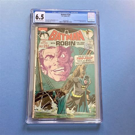 Batman 234 CGC 6 5 1st Silver Age Two Face Classic Neil Adams Cover EBay