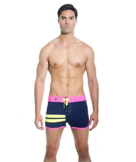 Harbour Swim Short In Navy Andrew Christian £45 Mens Swimwear