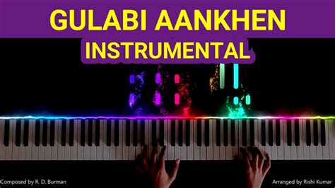 Gulabi Aankhen Piano Instrumental Tutorial Notes Mohammed Rafi Chords Cover Youtube