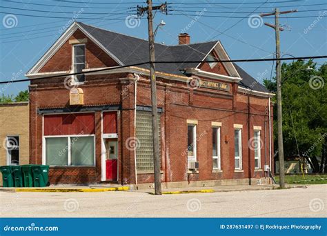 Old Bank Building Stock Image Image Of Heartland Lincoln 287631497