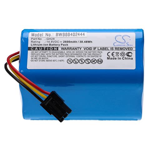 Vhbw Batterie Remplacement Pour Haier Gh28 Pour Aspirateur Robot électroménager 2600mah 148v