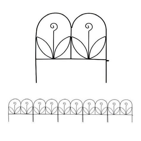 Mtb Decorative Garden Border Fence Panel 18 In X 18 In Pack Of 5