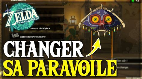 Comment CHANGER Le MOTIF De Votre PARAVOILE Dans Zelda Tears Of The