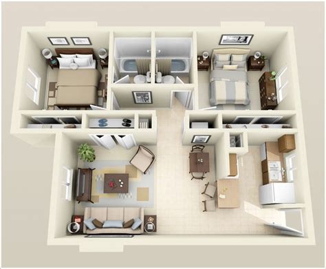 Planos De Departamentos Dos Dormitorios Modelos De Casas Interiores