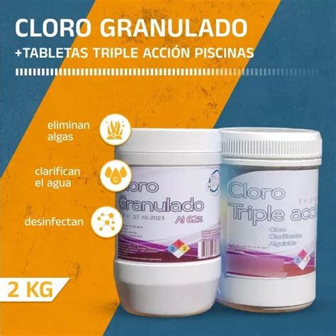 Cloro Tabletas Triple Acci N Piscinas Kgs