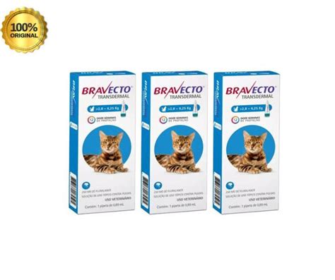 Bravecto Antipulgas E Carrapatos Transdermal Para Gatos 2 8 A 6 25 Kg