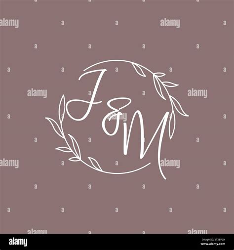 Jm Wedding Initials Monogram Logo Ideas Vector Graphic Stock Vector Image And Art Alamy