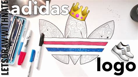 Adidas logo Drawing - YouTube